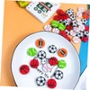 SAFIGLE 90 PCS Multifunctional Erasers Delicate Sports Ball Erasers Portable
