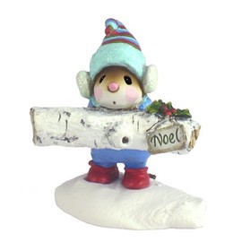 Wee Forest Folk Yule Log Figurine