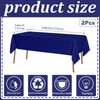 POPOYU 2Pcs Large Navy Blue Table Cloth Navy Blue Tablecovers,137