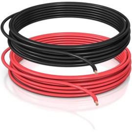 DCSk Vehicle Cable – 4 mm² – 10 Metres – FLRY B Asymmetrical – 4 mm² – Car Cable Stranded – Set Red/Black – 4 mm²