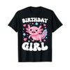 Birthday Girl Axolotl Lover Bday Party Alotl Axolotl Kids T-Shirt