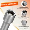HARFINGTON 3pcs Hex Nut Driver Drill Bit 3/8" 6-Point Socket