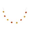Lights4fun Pumpkin Garland Felt 130 cm Autumn Decoration