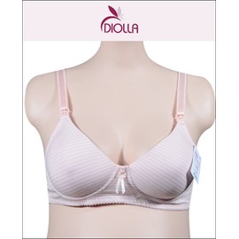 Wellness Maternity Wire-Free B-Cup Nursing Bra with Cotton Pads SN1403-0248 Pink/85B