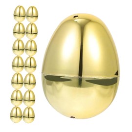 SUPVOX 15pcs Faux Chicken Eggs for Easter Decorations Decorative Open Eggs for Holiday Home Decor and DIY Crafts Versatile Easter Party Supplies