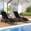Giantex 2-in-1 Outdoor Rocking Chair, Convertible Lounge Chair with 4-Position