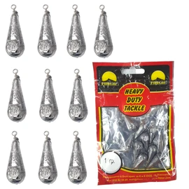 PRO FILSTAR Ground Lead Fishing Set 10 x 14 g - Lead Fishing with Swivel - Fishing Lead Set - Ground Fishing - Pear Lead - Lead Weight - Fishing Weights - Lead Weights - Carp Lead Kit