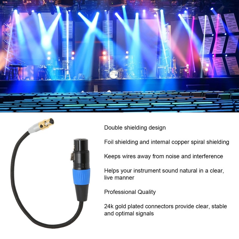XLR Female to Mini XLR Female Sound Cable Practical Stable