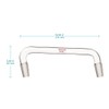 stonylab Glass Distilling Adapter, Borosilicate Glass 75 Degree and 105