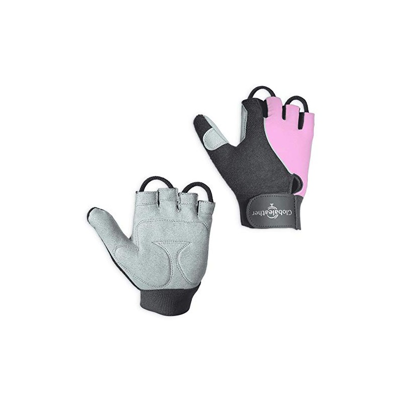Globaleather Globaleather Gel Pad Lite Wheelchair Gloves - Pink (XX