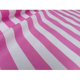 Teflon-Coated Outdoor Fabric – Pink & White Striped Waterproof Material for Cushions, Awnings, Canopy, Patio – 140cm Wide - Sold by The Metre