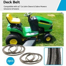 ALL IN RED BOX Lawn Mower Belts 42" Deck Belts Suitable for Sabre Mowers GY20570 GX20072 Deck Belt Replacement