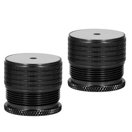 Generic Furniture Risers, 2 Pack Heavy Duty 0.9-1.46in Adjustable Bed Risers, Round Beds Lifts Riser for Table, Sofa, Chair, Couch, Desk, Beds Frame, Supports Up to 500kg (Glossy Black)