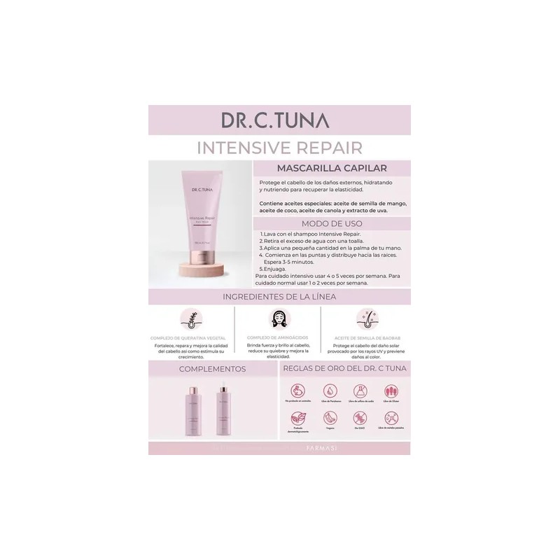 Set Intensive Repair Dr C Tuna Shampoo