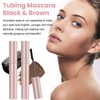 2Pcs Mascara Black Brown,M/ascara Waterproof,Smudge Proof Ma/scara,False Lash Effect Mas/cara,Curling