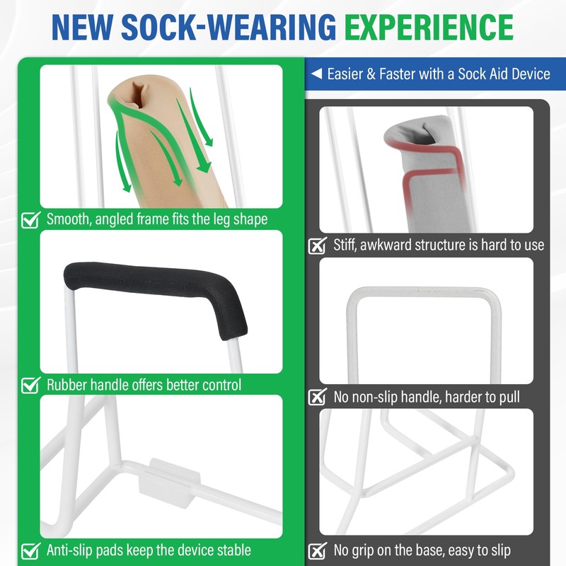 Compression Sock Aid Device, Stocking Donner Large Calf (18–20")