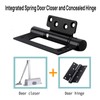 CJQZP Self Closing Door Hinges 2 Pack – 5" Spring