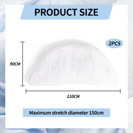 Pack of 2 Pram Mosquito Net, All-Round Mosquito Net, Pram Accessories, Cot Protective Net, Cradle Mosquito Net, Full Cover Mosquito Net