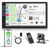 YuanTing 7" Double Din Car Stereo Radio with Apple Carplay