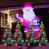 Solar Christmas Tree Outdoor Christmas Decorations,2 Pack 40 Led Light