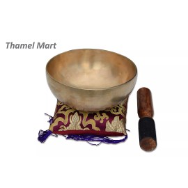 SNS Craft 6" Premium Meditation Grade Tibetan Singing Bowl, hand beate bowl, made in Nepal