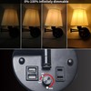 Lysed Wall Mounted Bedside Lamps with USB and 2 Pin