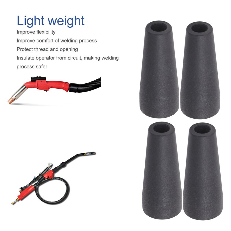 4PCS Flux Core Gasless Nozzle KP1939‑1 Flame Retardant PTFE Electric