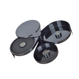 STOBAZA 1pc Cocktail Seasoning Box Three Black Salt and Sugar Side Box with Tray for Bars Easy to Identify Labeled Compartments for Housewarming