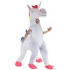 White Unicorn Inflatable Costume (One Size Fits Most Adults)