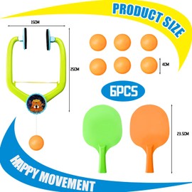 Door ping pong game over the door, hanging table tennis trainer, children's set, door ping pong game with bat and balls, adjustable hanging table tennis, ping pong trainer, for exercise family games