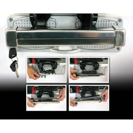 Panther Marine 75-8201 High Security Outboard Motor Lock Stainless, Silver