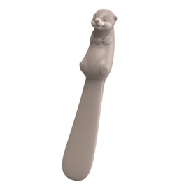 Winkee - Otter Frühstücksspatel I Multifunktionaler Silikon Schaber : Buttermesser, Silikon Spatel klein, Spatel Küche I Smarter Küchenhelfer I Lebensmittelecht