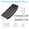 22"Wx11"D Under Desk Keyboard Tray Slide Out, Pull Out Keyboard