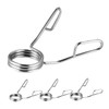 WOONEKY 4Pcs Portable Stainless Steel Barbell Clips Quick Release Weight
