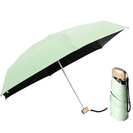 NHQZ 1 Stück Mini Sonnenschirm,Reise-Regenschirm,Mini Regenschirm,Regenschirm Mini,Tragbarer Taschenschirm Für Männer Und Frauen,Geeignet für Regen oder Sonnenschein, Leicht und Kompakt,Hellgrün