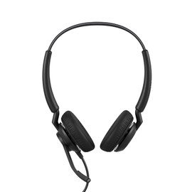 Jabra Engage 40 kabelgebundenes Stereo-Headset mit Inline Anrufsteuerung, geräuschunterdrückender 2-Mic-Technologie und USB-C-Kabel - MS Teams Zertifiziert, mit Allen Plattformen kompatibel - schwarz