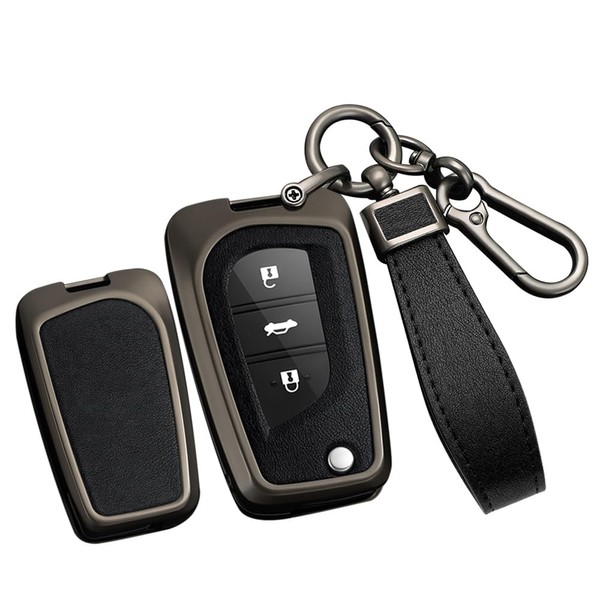 TECART Zinc alloy Flip Key Fob Case Cover Fit For
