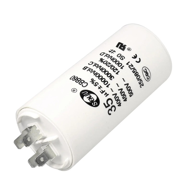 JUNJIAHUAYUE 35uF CBB60 Motor Run Capacitor 450V AC Double Insert