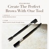 Byellie Brow Brush, Dual-Ended with Brow Comb & Precision Spoolie,