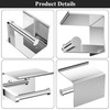 Tindbea Toilet Paper Holder with Phone Shelf, Adhesive or Screw