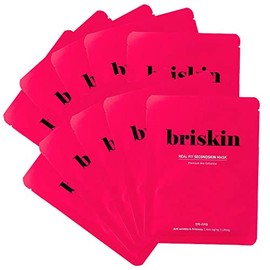 Briskin Real Fit Second Skin Mask, Tension, Flex (Firm Skin Support), Pack of 10