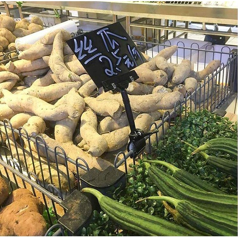 6PCS Plastic Rotatable Commodity Sign Price Tag Label Display Clip