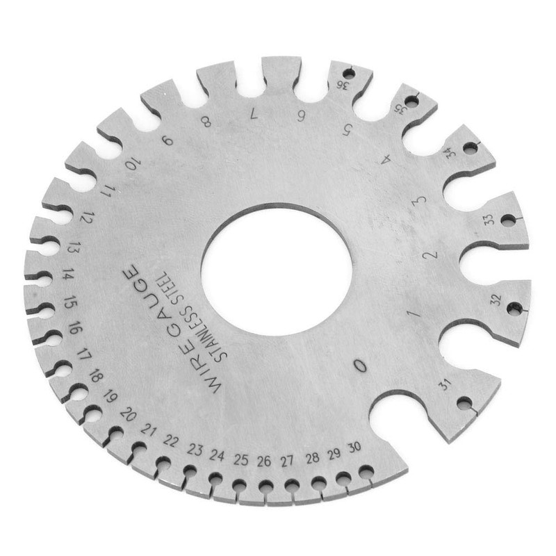 Stainless Steel Wire Gauge, Round AWG SWG Wire Gauge, Thickness