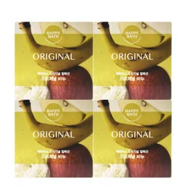 Happybath 해피바스 오리지널 컬렉션 오리지널 비누 90g 4개 Happybath Original Collection Original Soap 90g 4ea