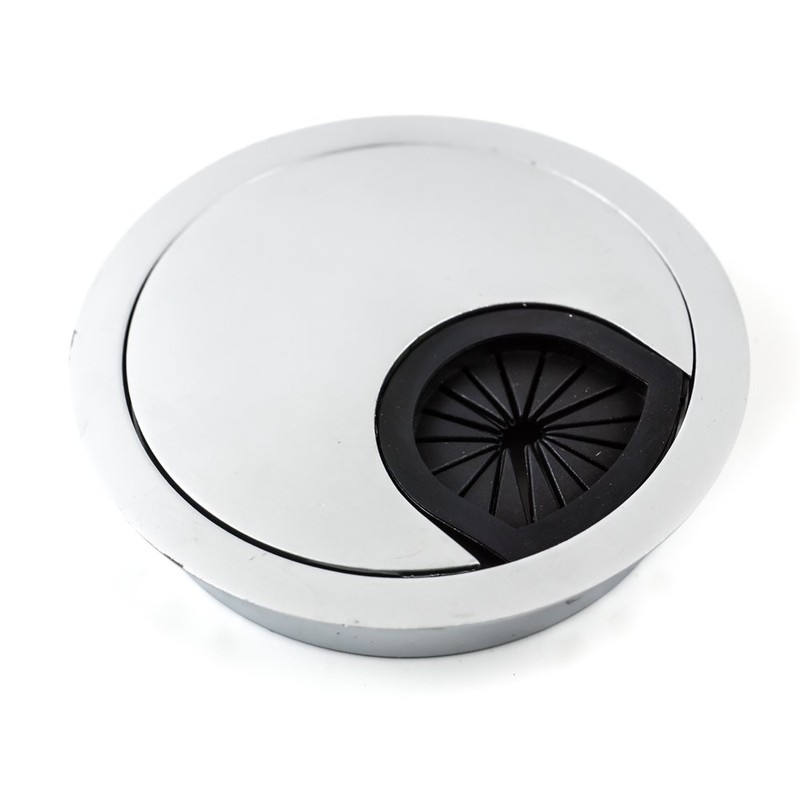 DIYI 2 x 50mm Office Table Cable Grommet Cable Grommet