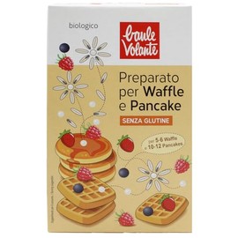 Baule volante Preparato biologico per waffle e pancake - miscela senza glutine con farina di riso e tapioca - Perfetto per colazioni morbide e deliziose