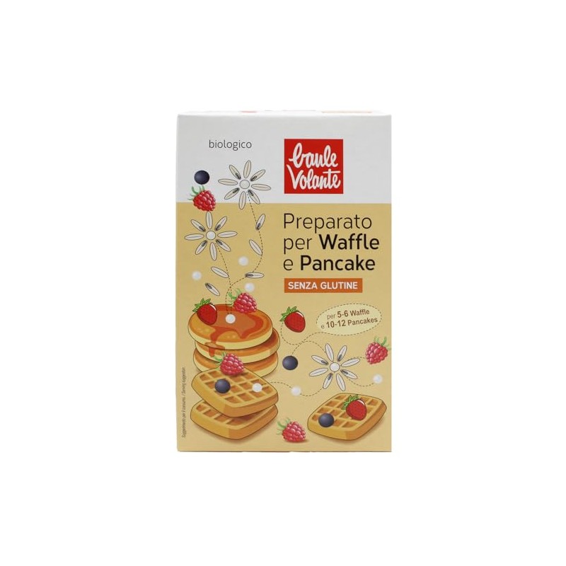 Baule volante Preparato biologico per waffle e pancake - miscela