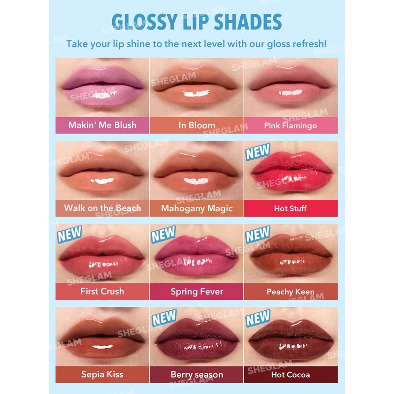 SHEGLAM PoutPerfect Moisturising Solid Lip Gloss Non-Sticky Lipstick with Coconut