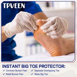 Orthopedic Gel Toe Separators for Overlapping Toes,Big Toe Spacers for Hallux Valgus Corrector with Shock Absorption, All-Day Comfort for Men & Women.