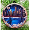 Chicago Skyline City Scape Christmas Ornament - Chicago River